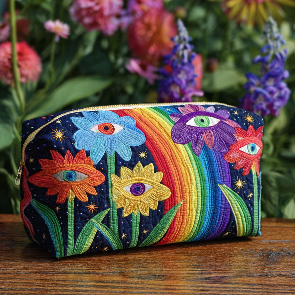 Boho Svampe Quilted Makeup Taske NCU0PT9279