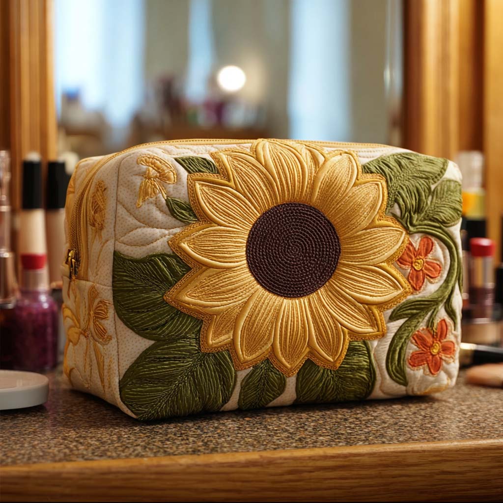 Lys Blomst Quiltet Makeup Taske NCU0NT10227
