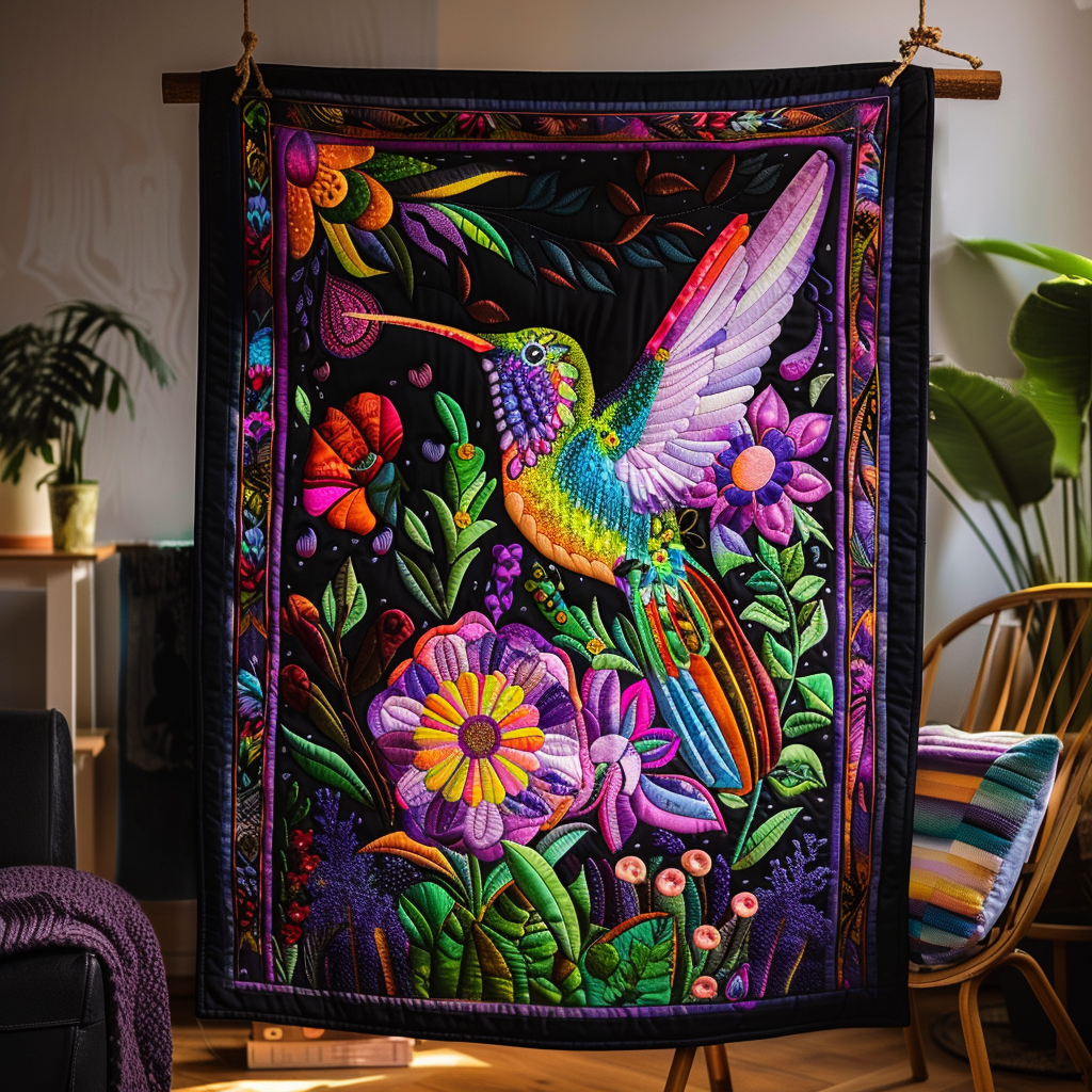 Lys Kolibri Quiltet Tæppe NCU0PD278
