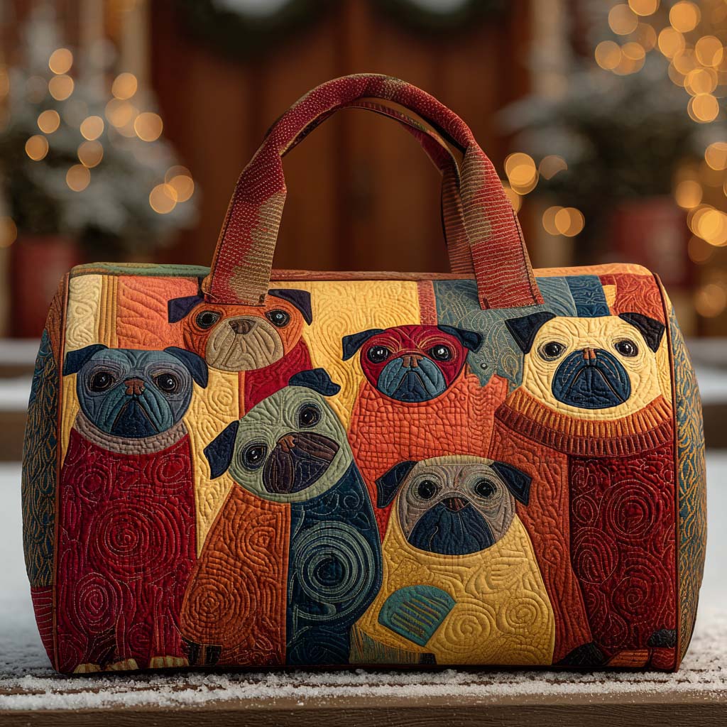 Bubbles Pug Quiltet Duffle Bag NCU0PT9554