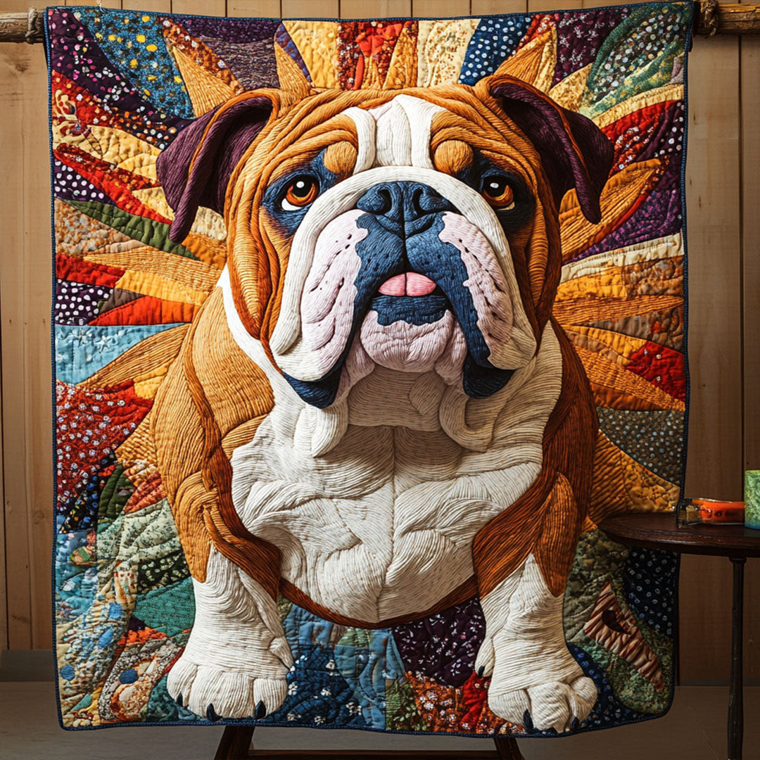 Bulldog Pride Quiltet Tæppe NCU0PT2815