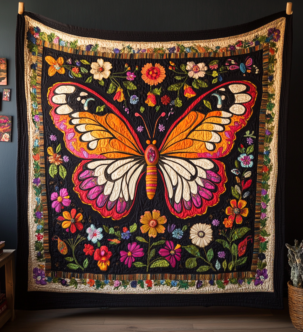 Butterfly Dreams Kunst Quilt Hængende NCU0DV795