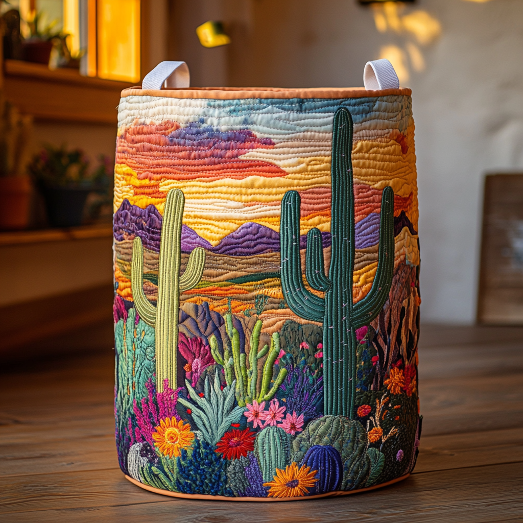 Cactus Vista Quiltet Vasketøjskurv NCU0DDK778