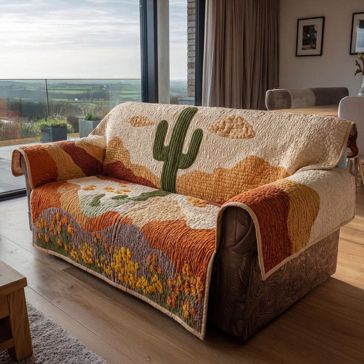 Canyon Dune Quilted Sofa Cover NCU0DK12082