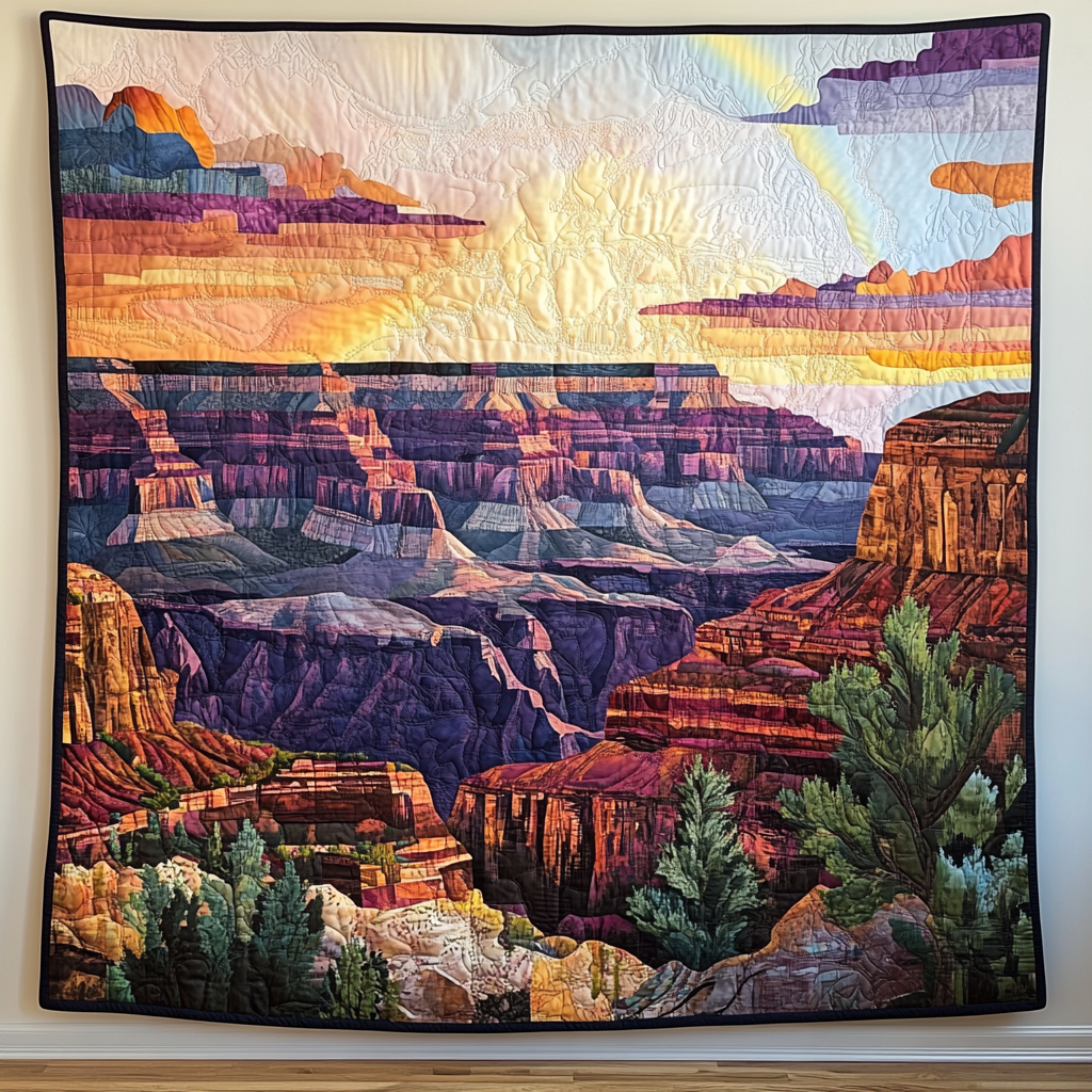 Canyon Echoes Kunst Quilt Ophæng NCU0TL975