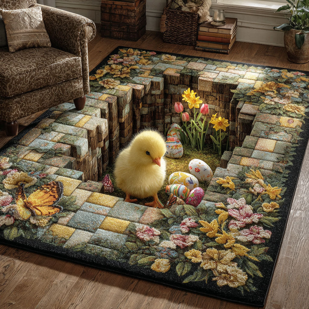 Chick Egg Spring Area Rug NCU0TD2298