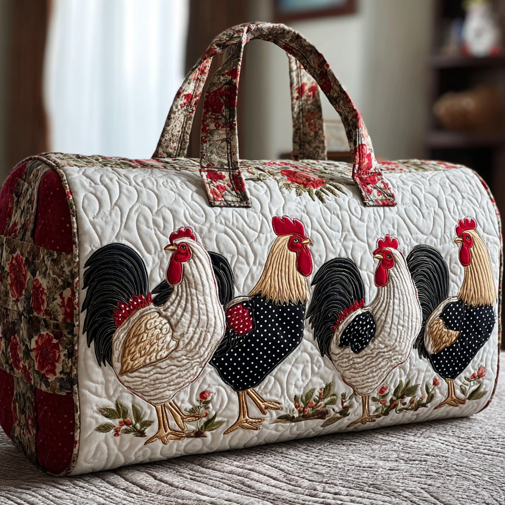 Kylling Charm Quiltet Duffle Taske NCU0DK9804