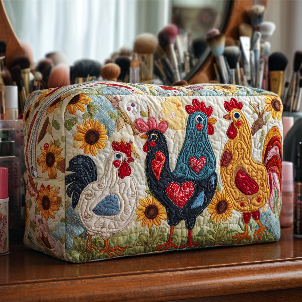 Kylling Grove Quiltet Makeup Taske NCU0DK10290