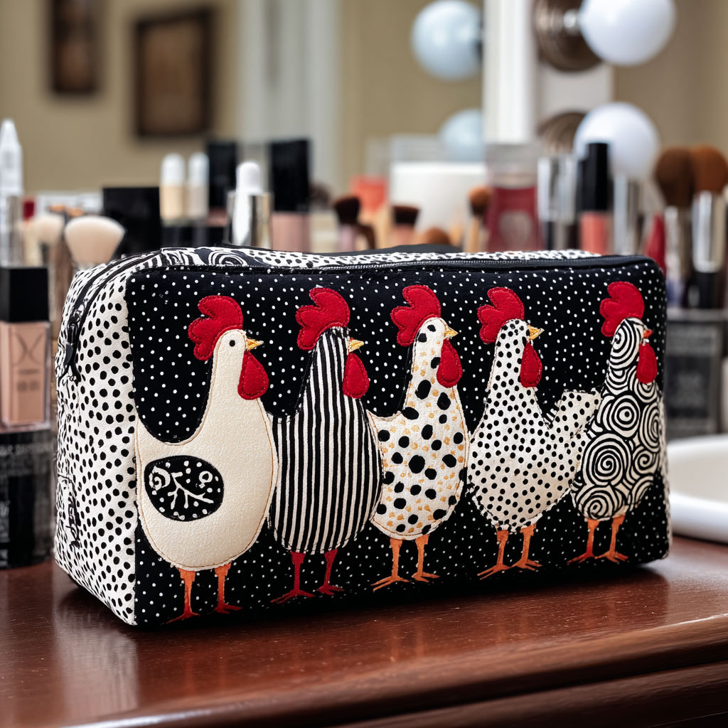 Kyllinge Rede Quiltet Makeup Taske NCU0DK10293