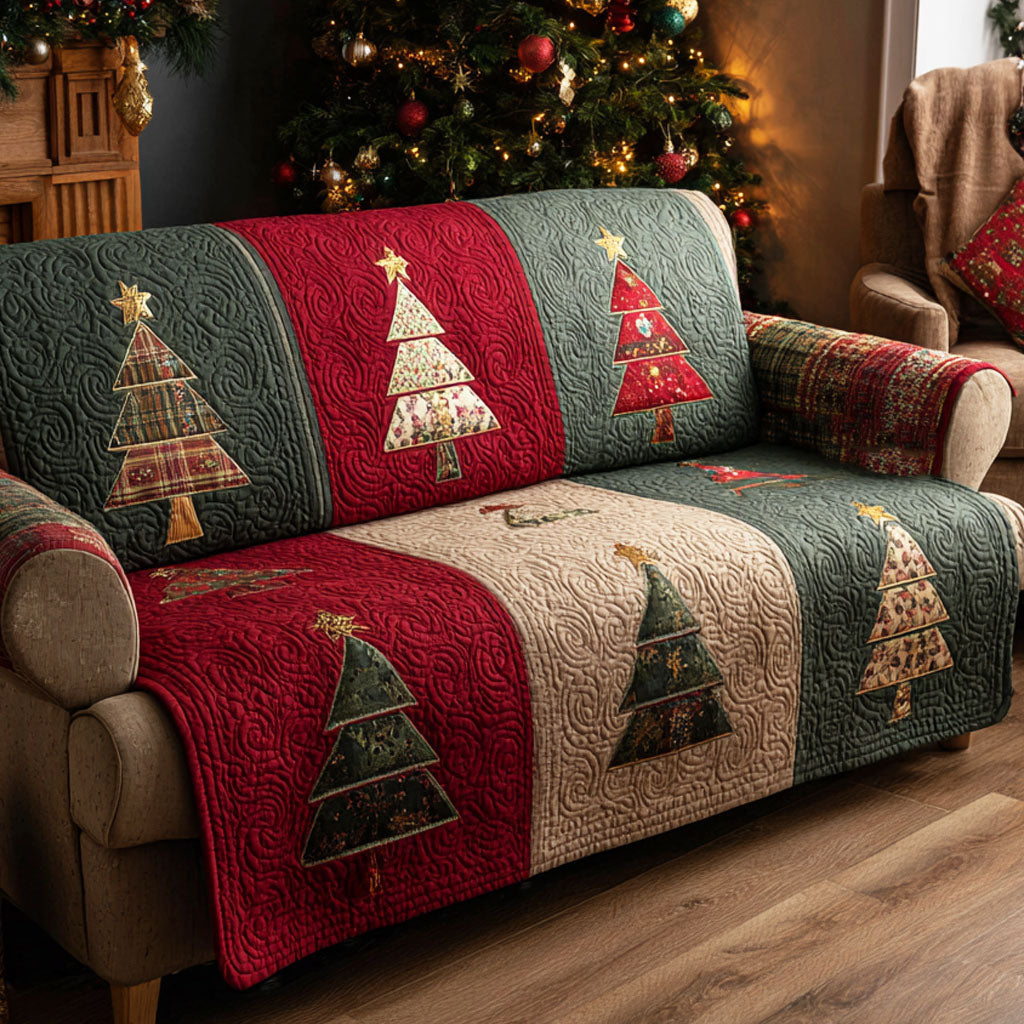 Julefyr Quiltet Sofa Dække NCU0TV841