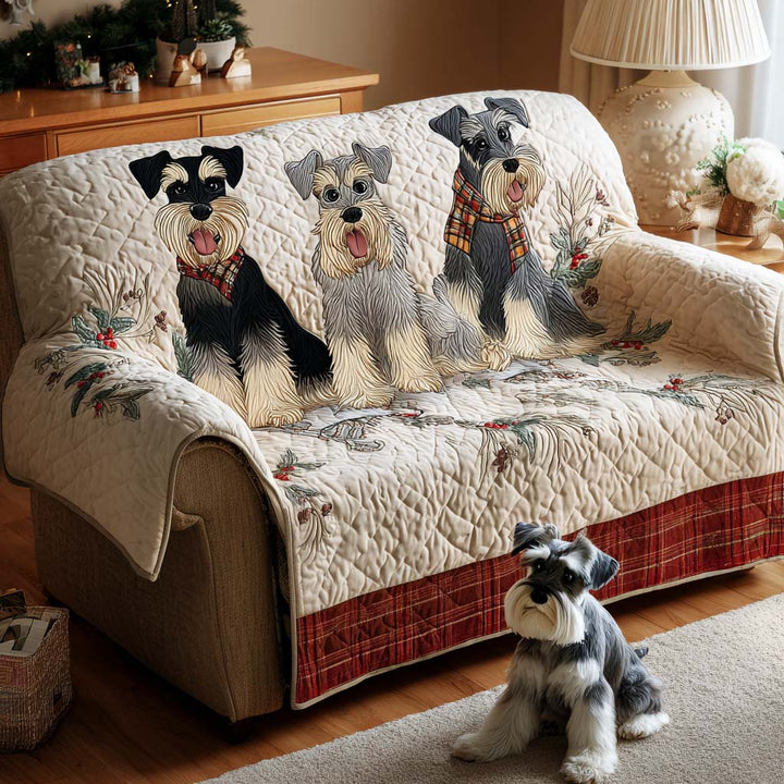 Jule Schnauzer Quiltet Sofabetræk NCU0NT11464