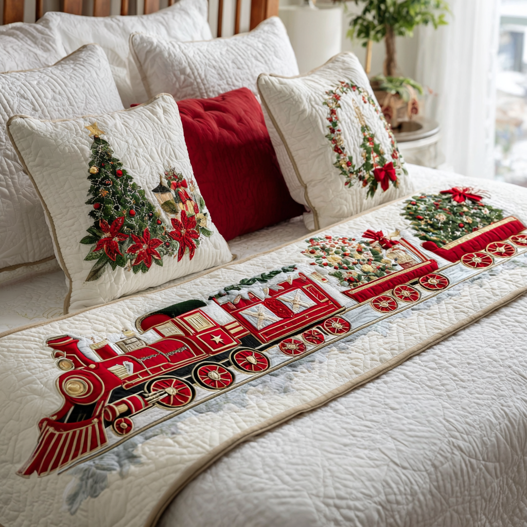 Juletog Quilted Bed Runner NCU0DK10056