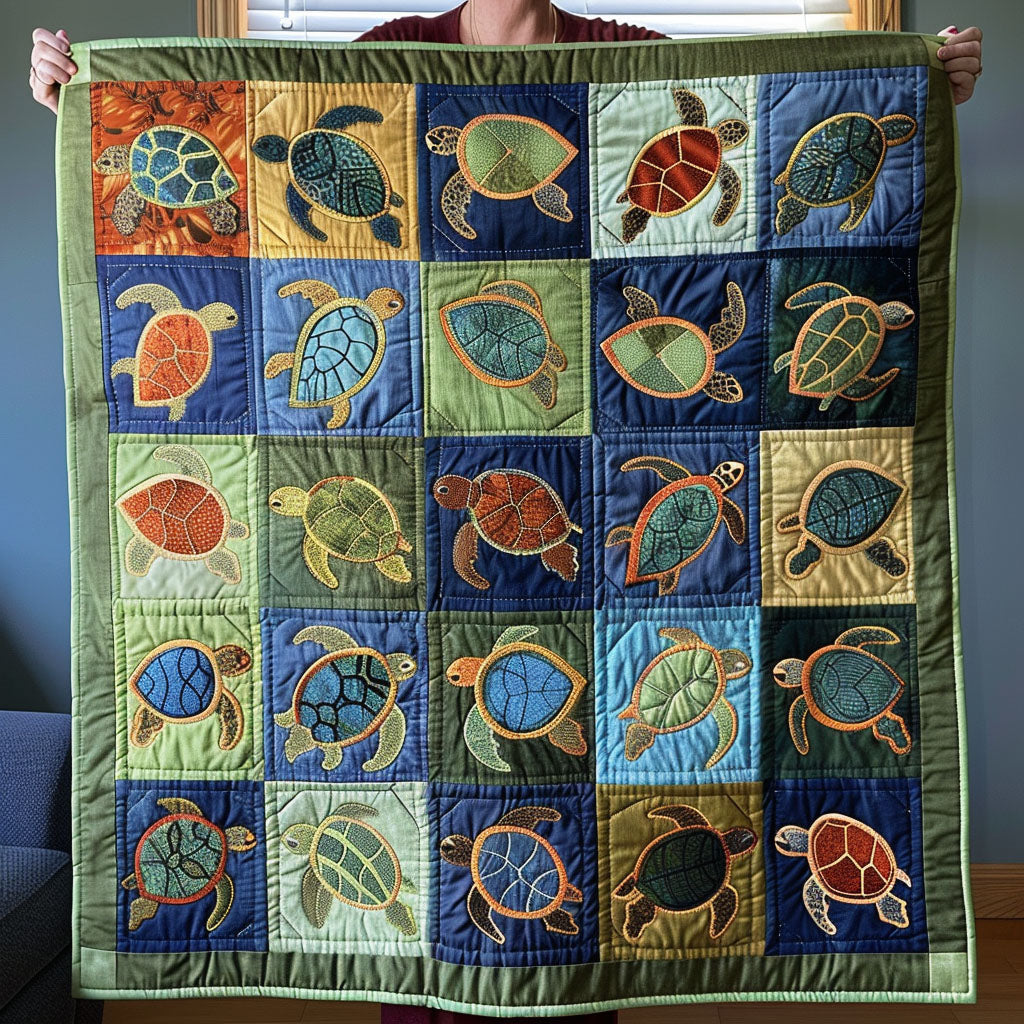 Kyst Skildpadde Hjem Quilted Tæppe NCU0TL405