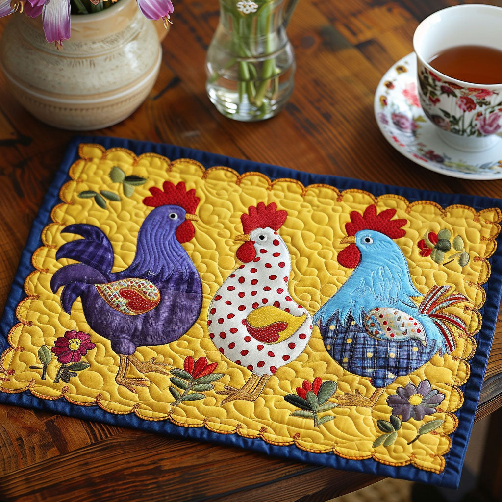 Farverig Kluk Quilted Bordskån NCU0TL449