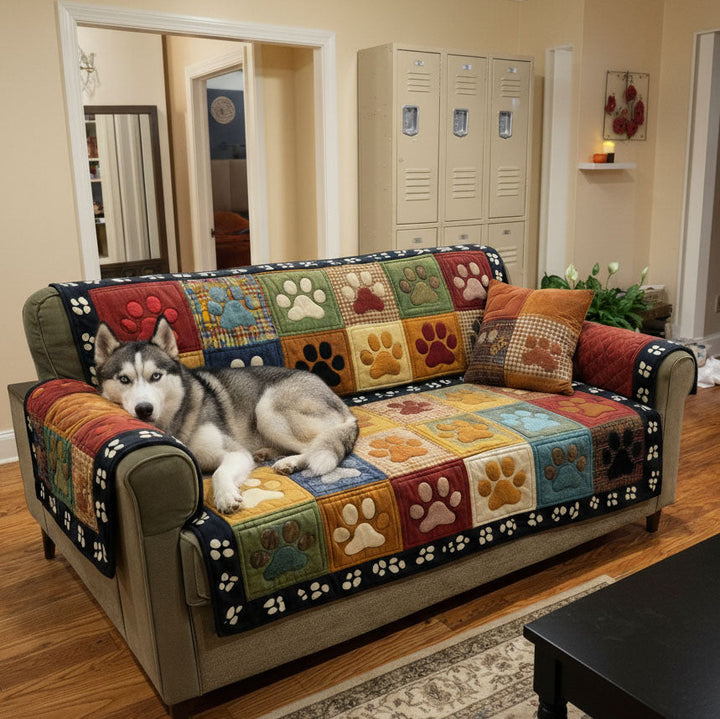 Farverig Potepatchwork Quilted Sofa Cover NCU0TV871