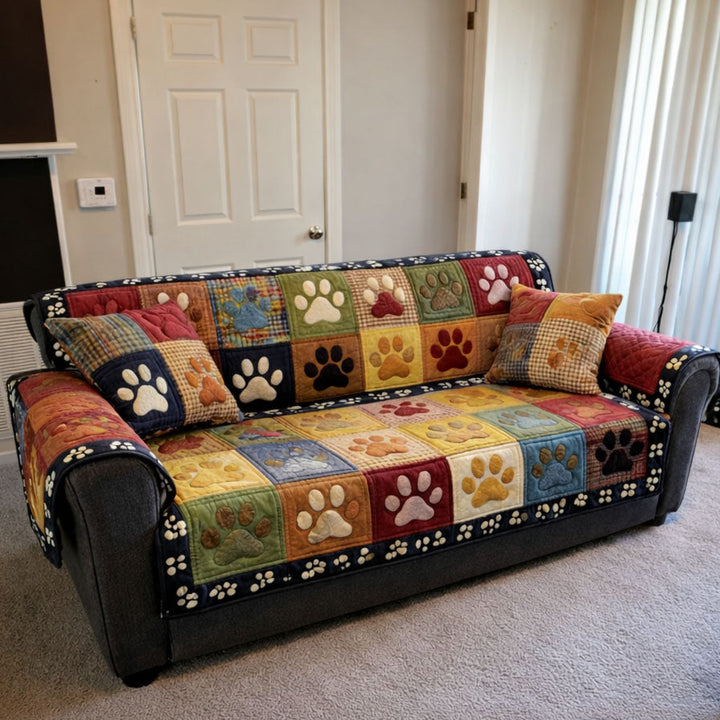 Farverig Potepatchwork Quilted Sofa Cover NCU0TV871