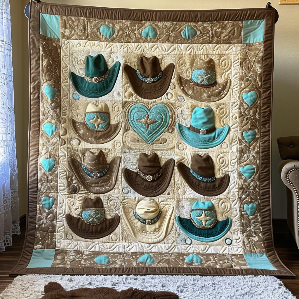 Cowboy Charm Quiltet Tæppe NCU0DV016