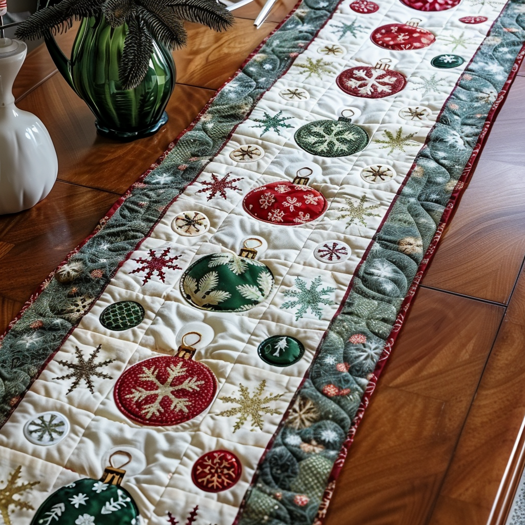 Hyggelig Julet Quilted Bordløber NCU0PT161