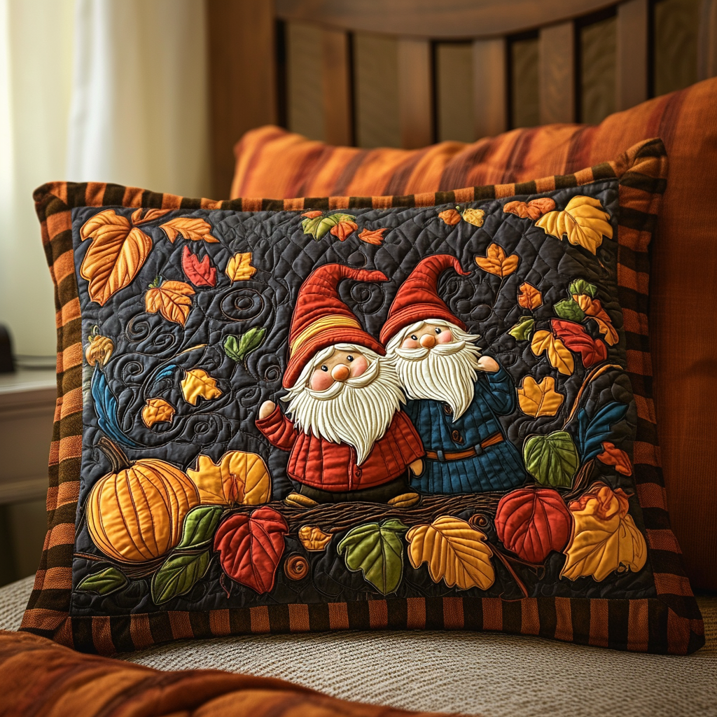 Hyggelig Gnom Høst Quilted Sengetøj Pude Betræk NCU0NT8863