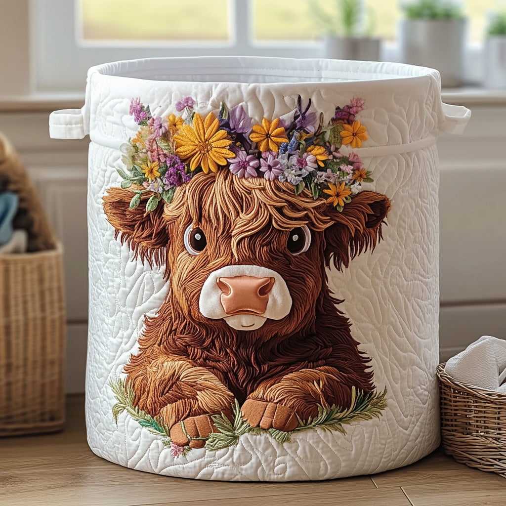 Hyggelig Kalv Quilted Vasketøjskurv NCU0PVL497