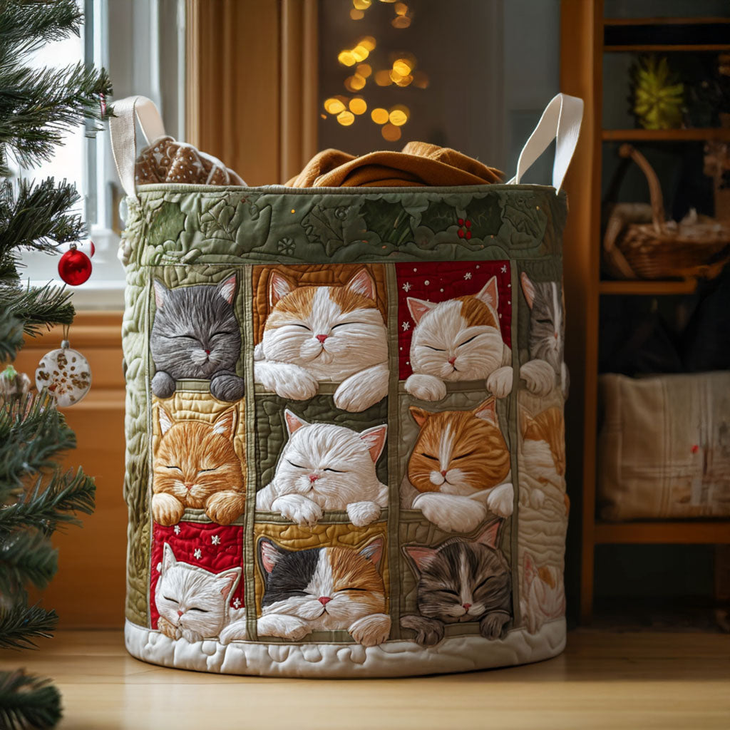 Hyggelig Kat Quilted Vasketøjskurv NCU0QN034