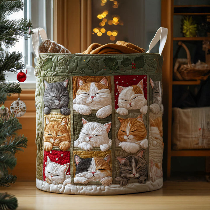 Hyggelig Kat Quilted Vasketøjskurv NCU0QN034