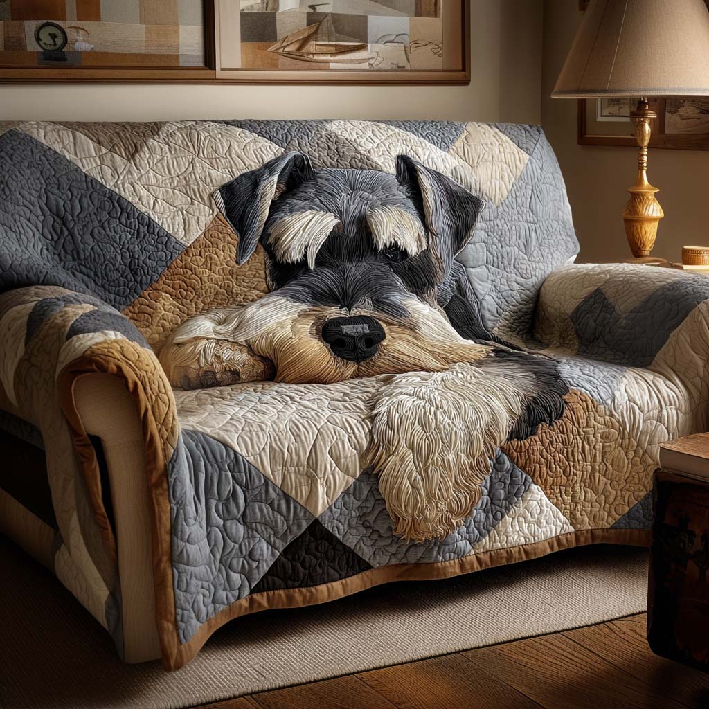 Hyggeligt Schnauzer Quilted Sofa Cover NCU0NT11466