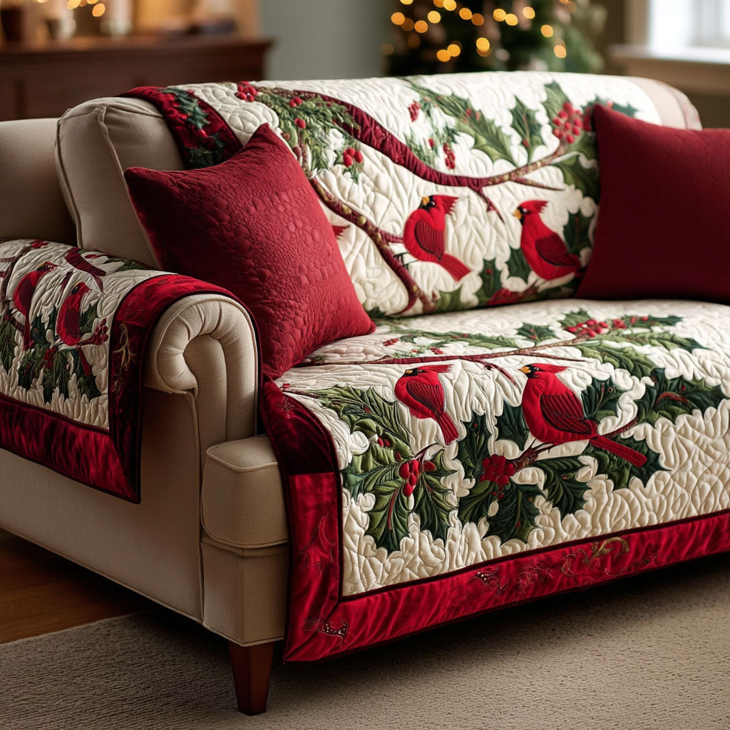 Krimson Cardinals Polstret Sofa Betræk NCU0TV434