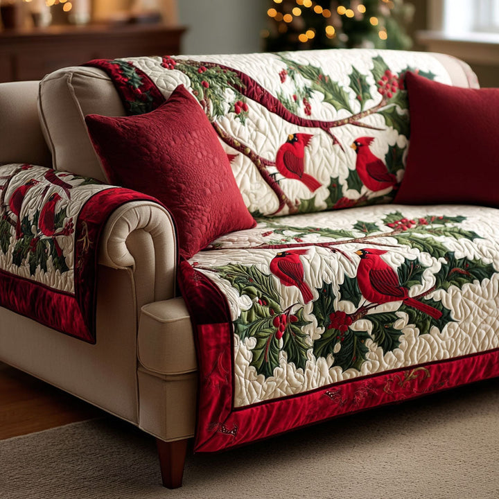 Krimson Cardinals Polstret Sofa Betræk NCU0TV434