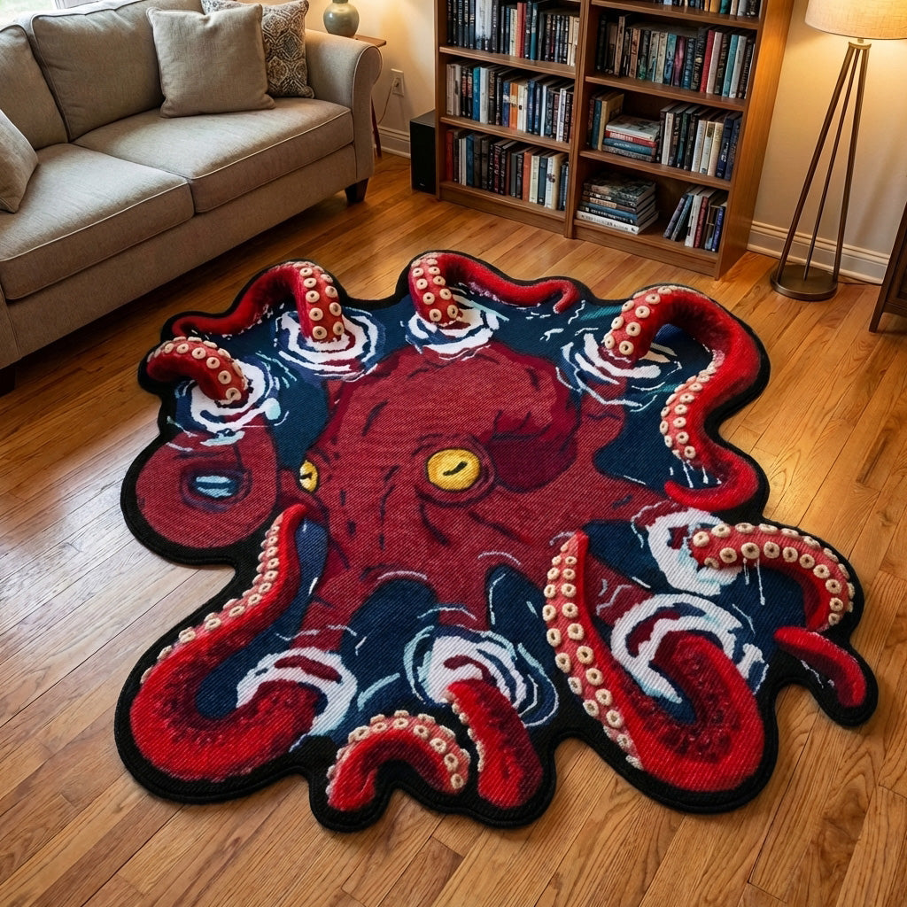 Crimson Kraken Specialformet Tæppe NCU0TV1839