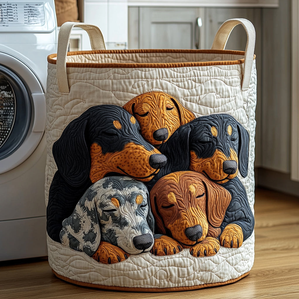 Dachshund Drøm Quiltet Vasketøjskurv NCU0LDH007