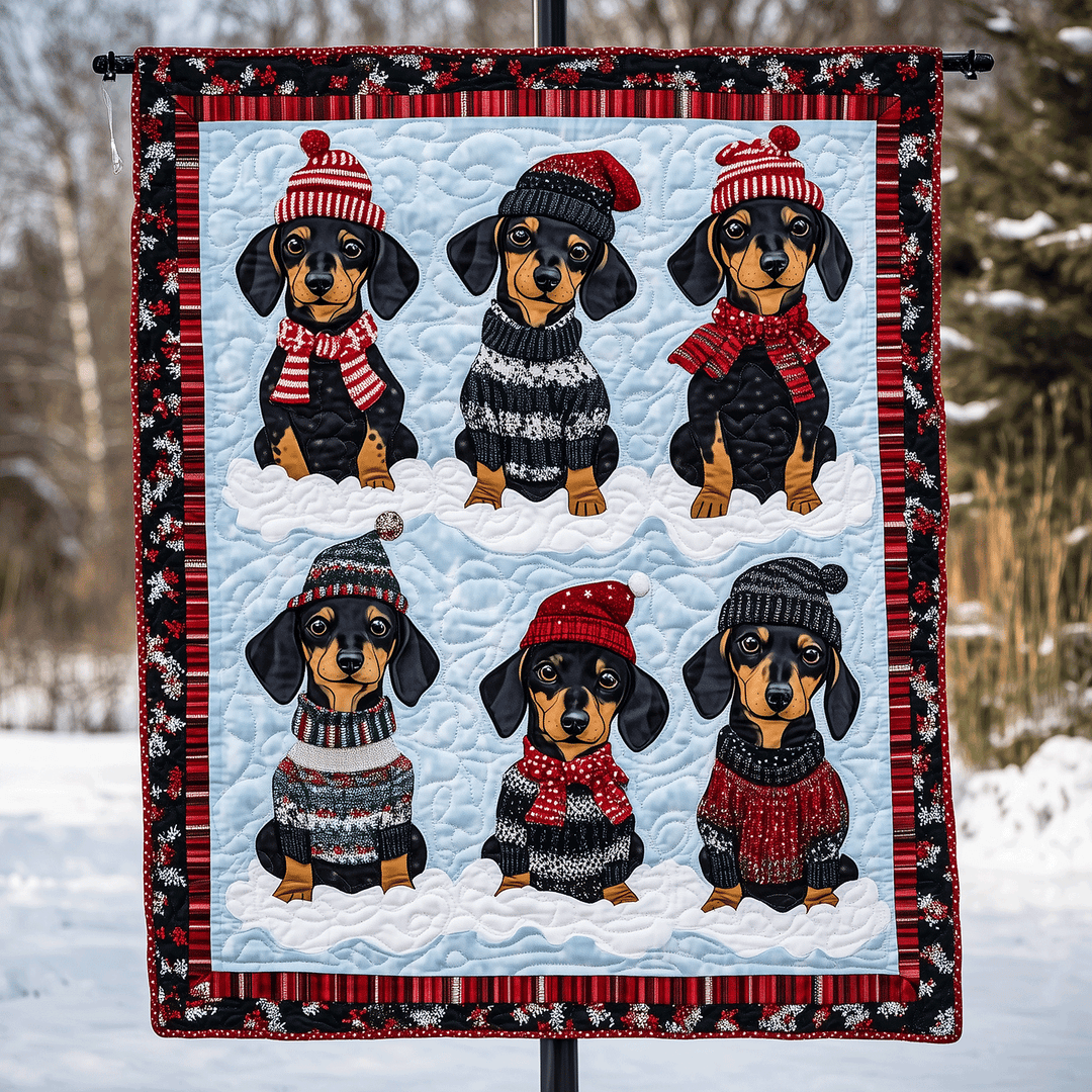 Dachshund Dreams Kunst Quilt Hængende NCU0TH1576