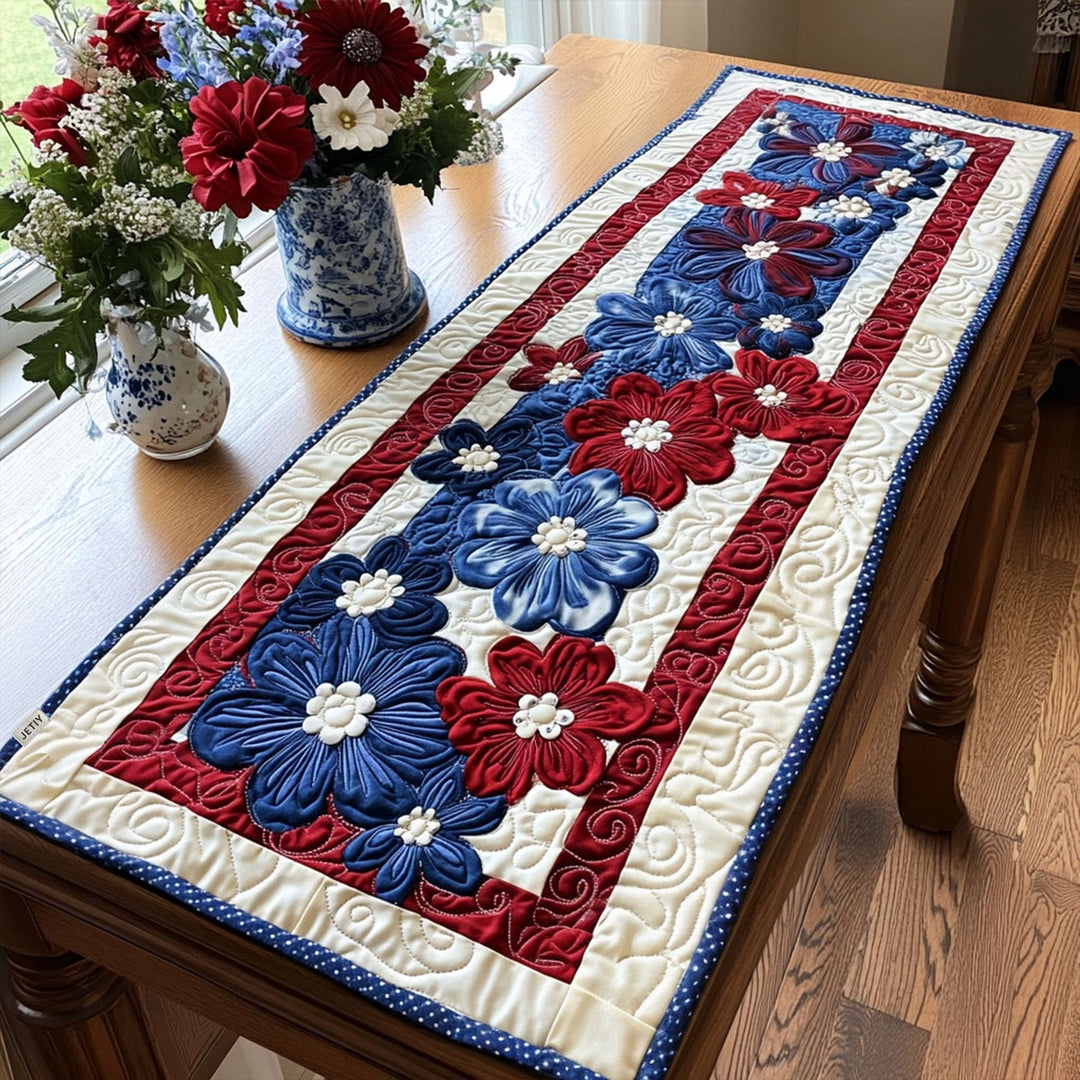 Patriotisk Quiltet Bordløber NCU0VT123