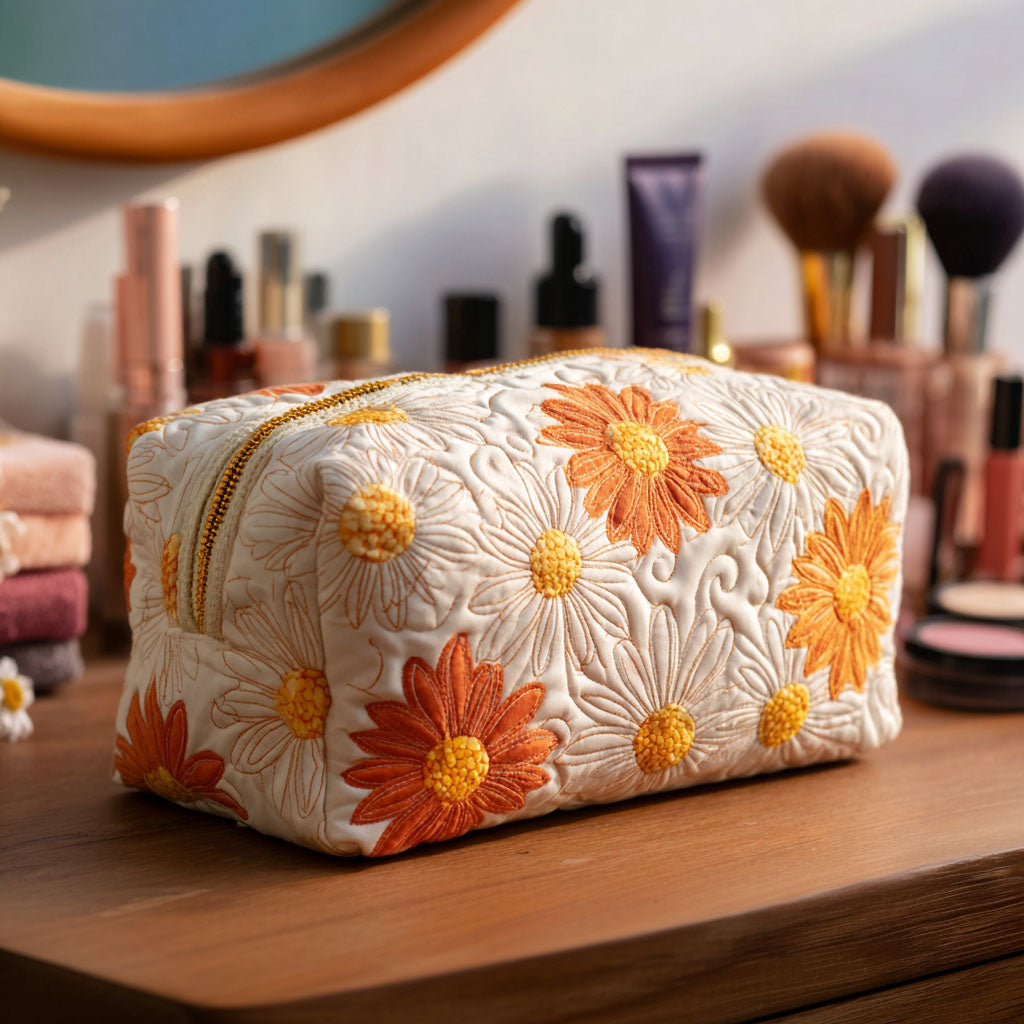 Daisy Charm Quiltet Makeup Taske NCU0PT9194