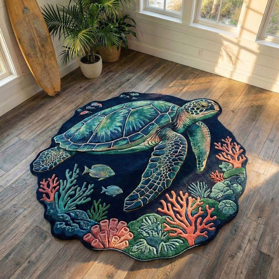 Deepsea Turtle Specialformet Tæppe NCU0HH1972