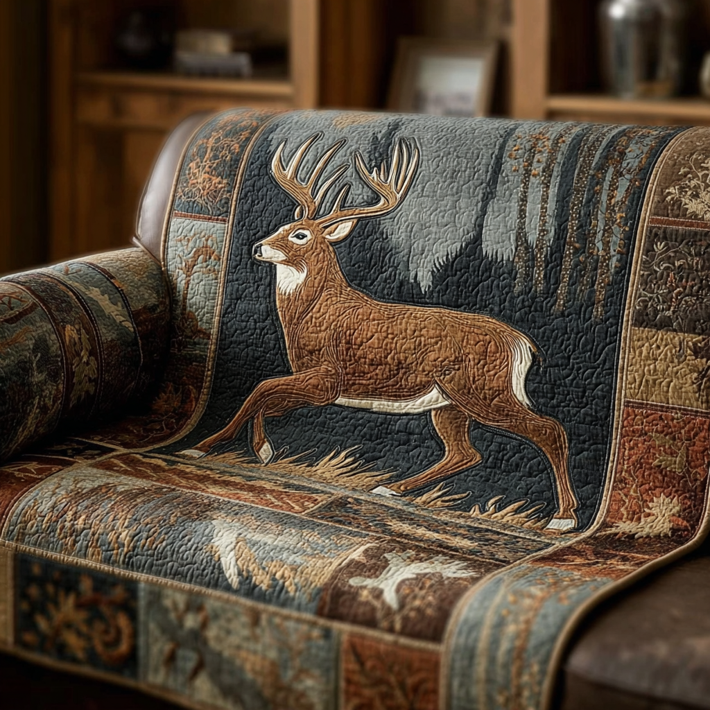 Deer Echo Quiltet Sofa Dække NCU0DK10692