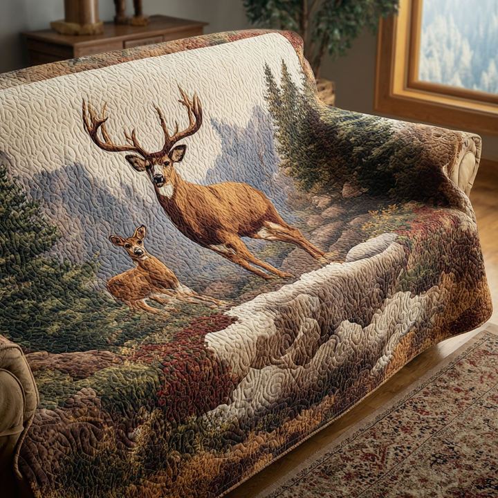 Rensdyr Quilted Sofa Cover NCU0VT336
