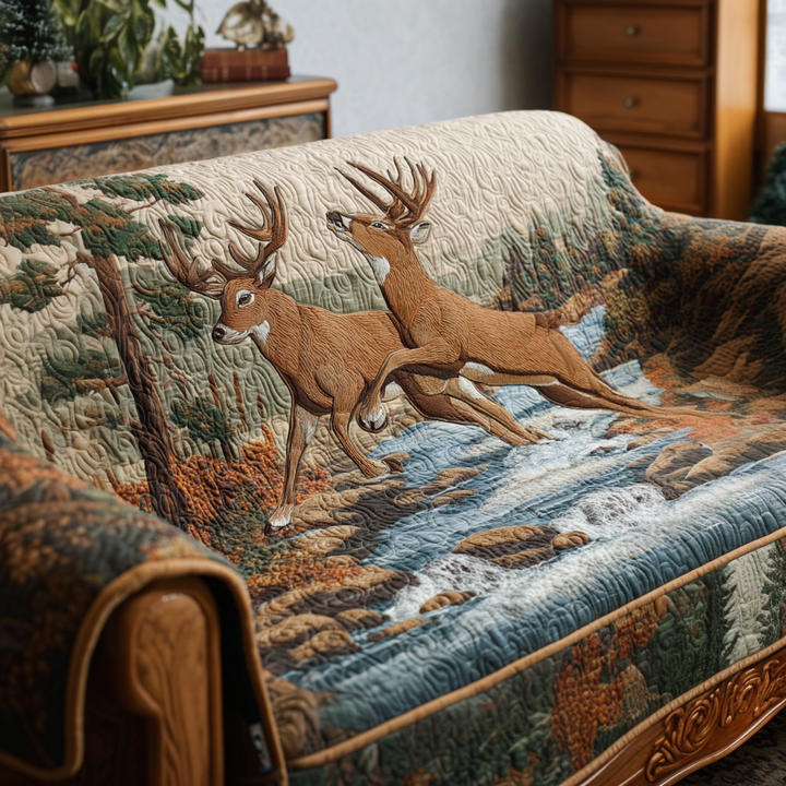 Rensdyr Quilted Sofa Cover NCU0VT336