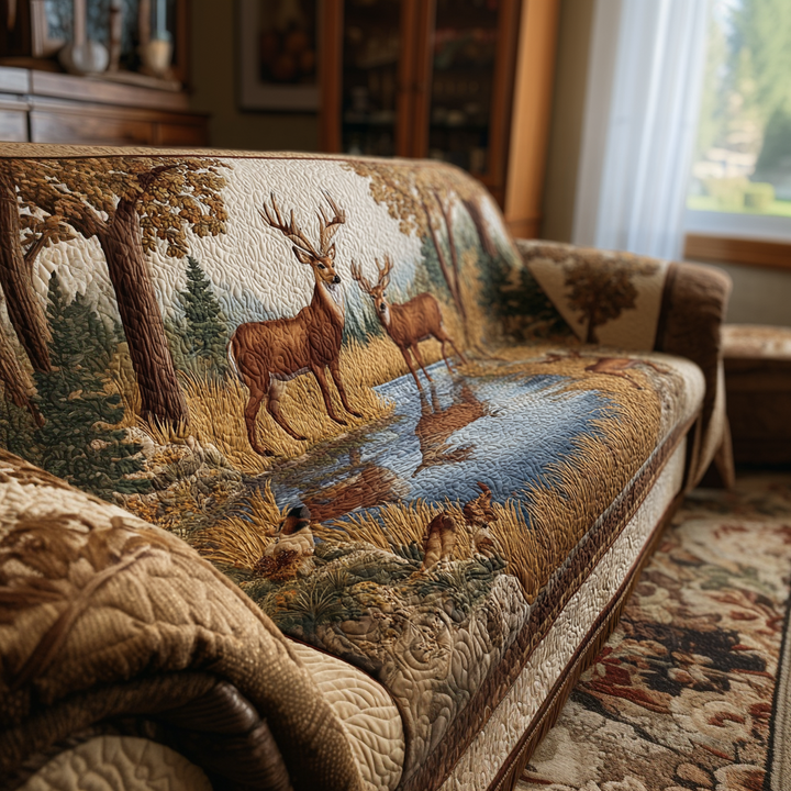 Rensdyr Quilted Sofa Cover NCU0VT336