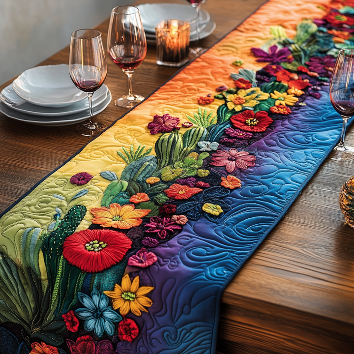 Ørkenblomst Quiltet Bordløber NCU0VH2300