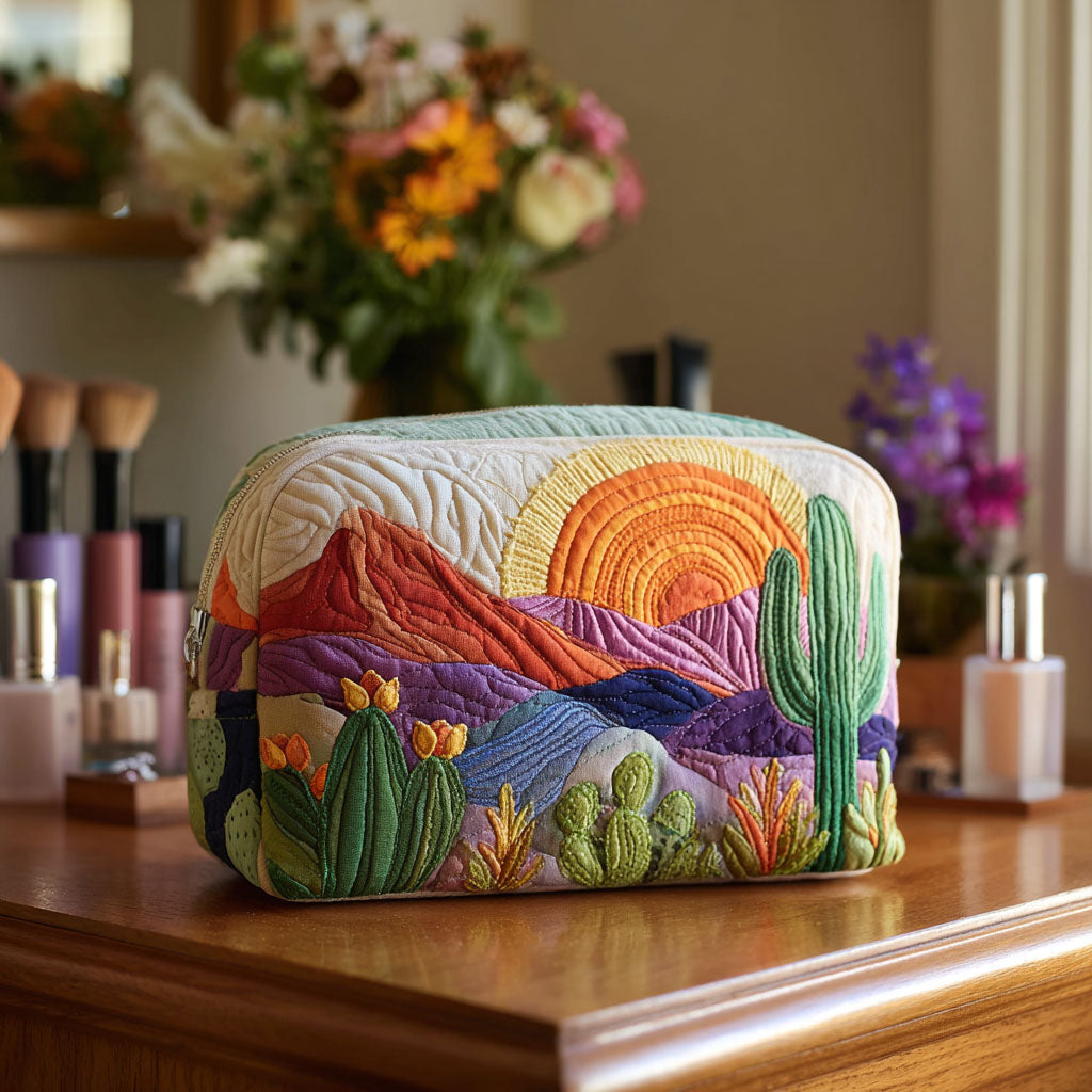 Desert Dawn Quiltet Makeup Taske NCU0PT9622