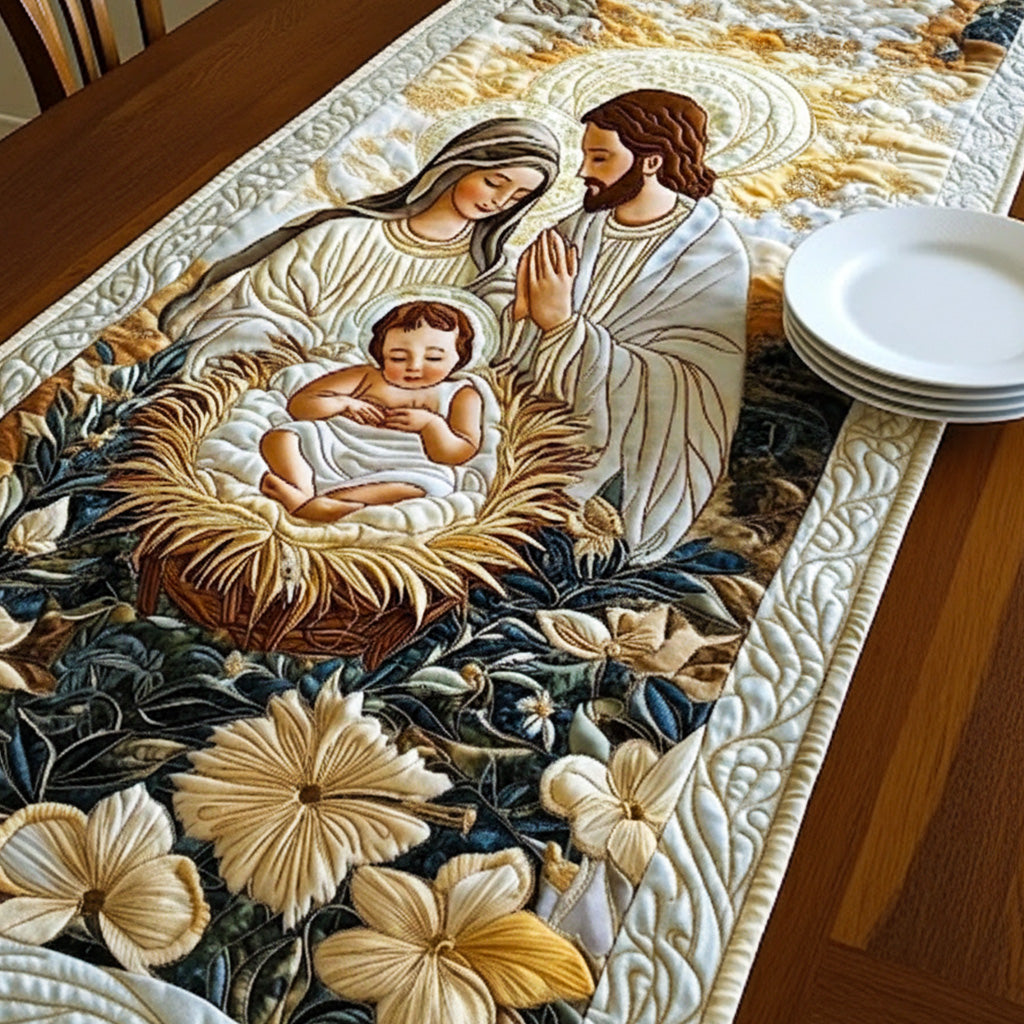 Guddommelig Manger Quilted Table Runner NCU0NT1426