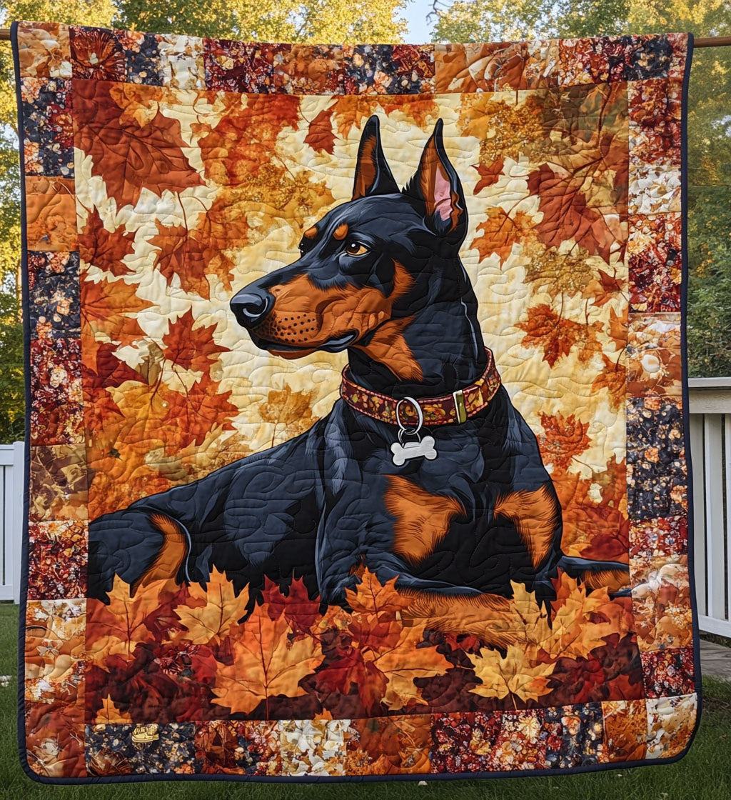 Doberman Varmende Quiltet Tæppe NCU0PT985