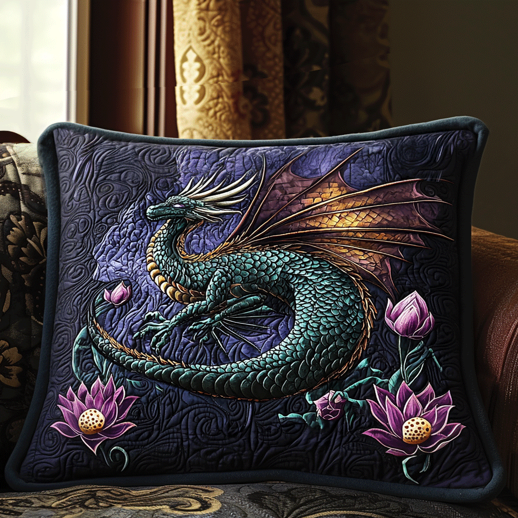 Dragon Realm Quiltet Sengelinned Pudevar NCU0DV6469
