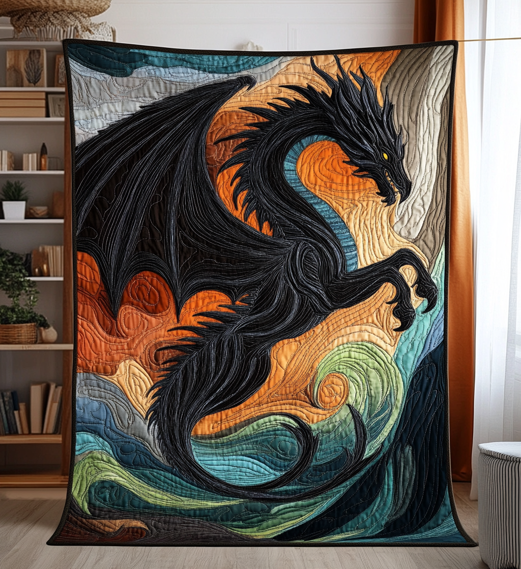 Drageånd Quilted Tæppe NCU0DV529