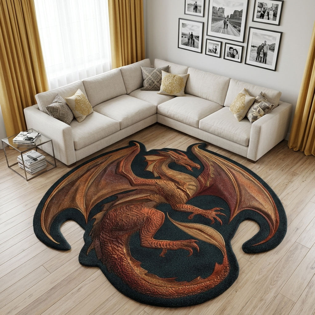 Dragon Realm Custom Shape Area Rug NCU0DK12287