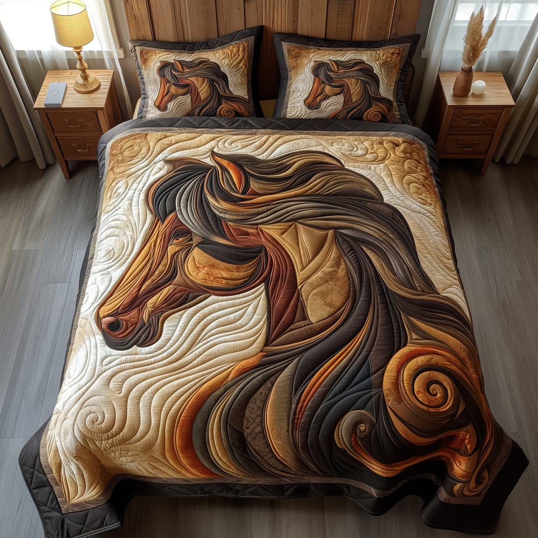 Drømmende Mane Hest Quilted Tæppe NCU0TH764