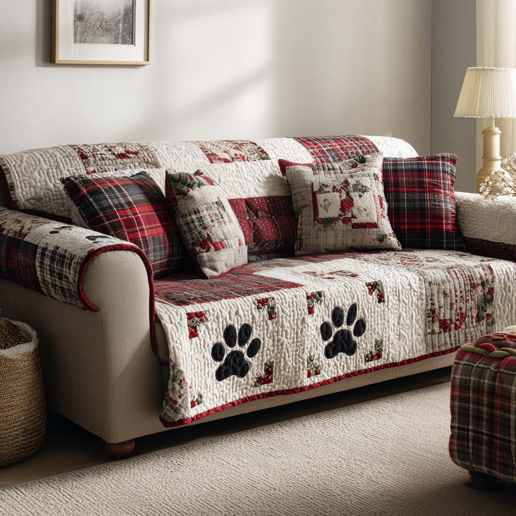 Drømmende Poter Quilted Sofa Dække NCU0NT11188