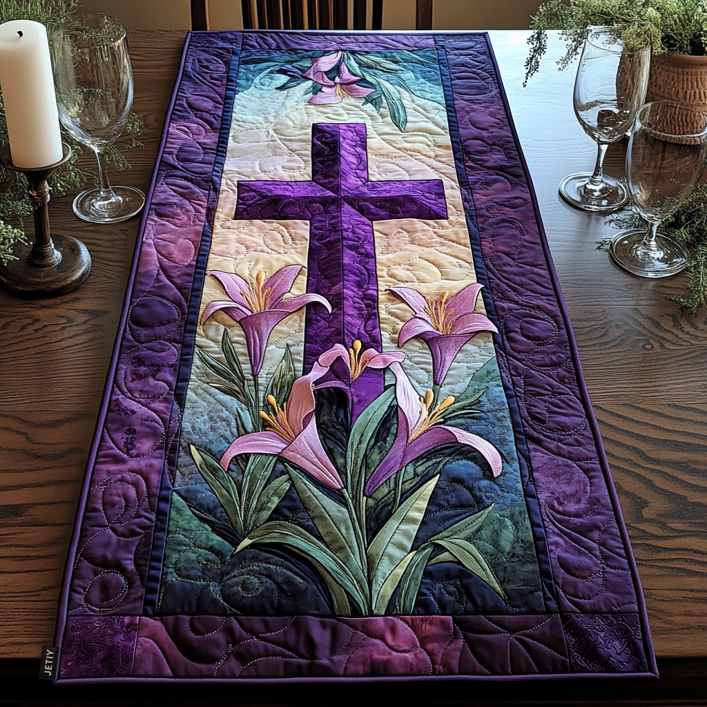 Påskelykke Quilted Bordløber NCU0DV2881