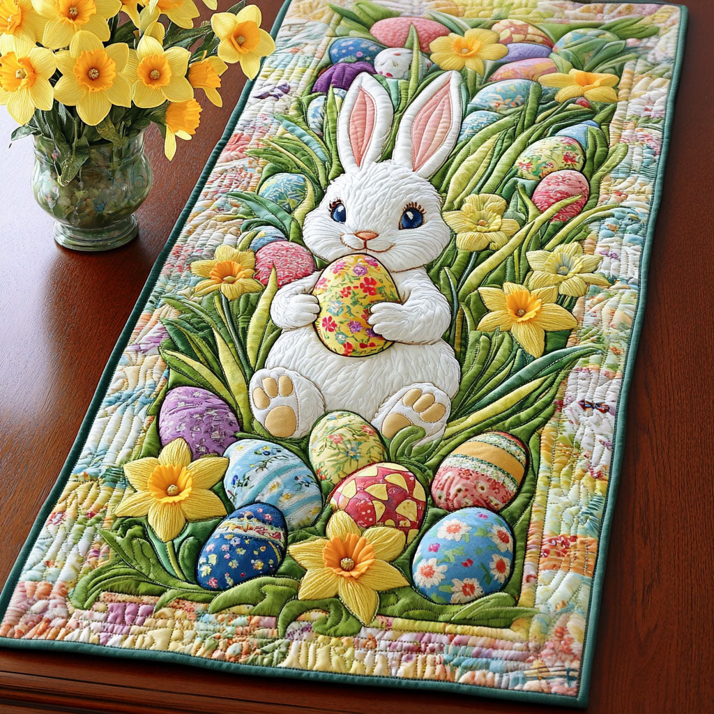 Påske Floral Quilted Table Runner NCU0NT3313